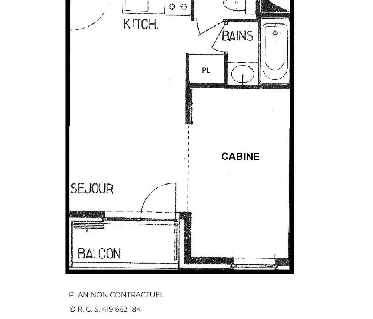 Residence Jetay - Studio 4 Personnes Au Menuires Avec Vue Sur La Masse Mae-4214 Saint-Martin-de-Belleville